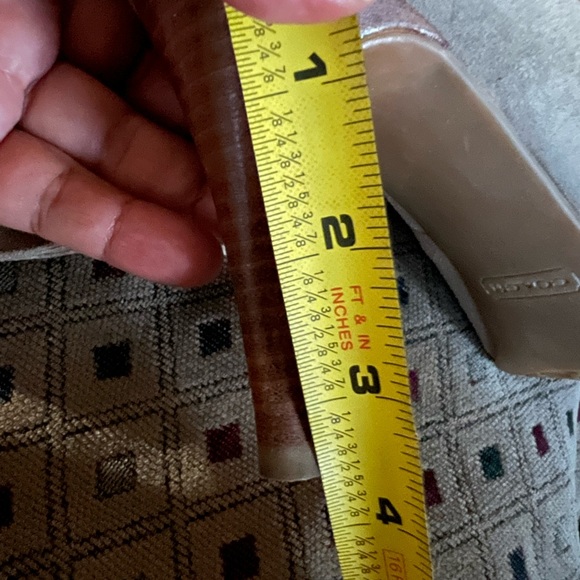 Coach Sede Ankle Boots Foldover Heeled Booties shoes EST 1041 | Size:7.5 B| - Picture 6 of 11